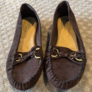 Dexflex Comfort Brown Suede-like Shoes